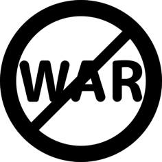 No War Stencil Svg Vector, Free Vectors File